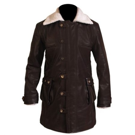 Bane Coat Chocolate Brown Genuine Real Leather Coat