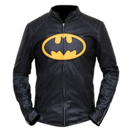 Batman Biker Faux Jacket | Black Leather Jacket Lego