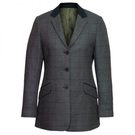 Women’s Blue Tweed Jacket | Lomond Leather Jacket