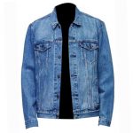 Rock men blue denim jacket