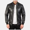 Sven-Black-Leather-Bomber-Jacket