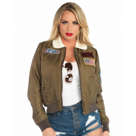 Top Gun Pilot Women Bomber Jacket