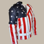 american flag leather jacket