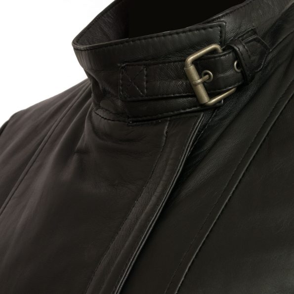 Womens-black-leather-jacket-Elsie-buckle-fasten-collar.jpg