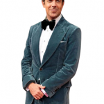 Jason Sudeikis Blue Velvet Blazer