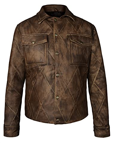 Kevin Costner Yellowstone Quilted Leather Jacket