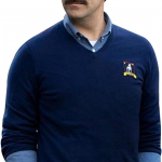 Ted Lasso Navy Blue Sweater Tv Series Jason Sudeikis